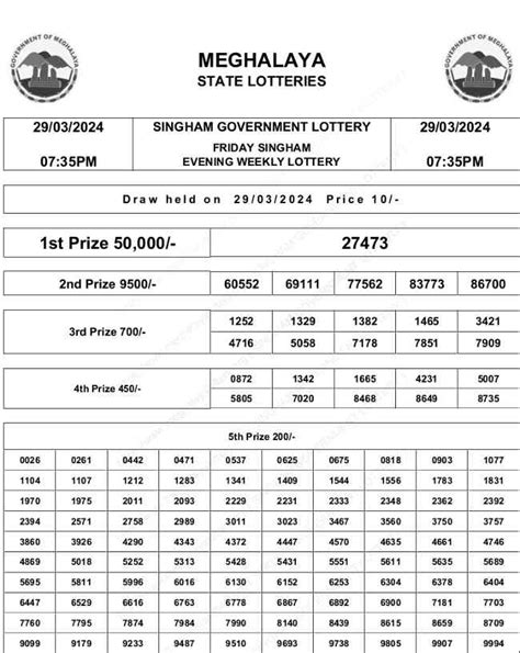 singham night result|Singham Lottery Result .
